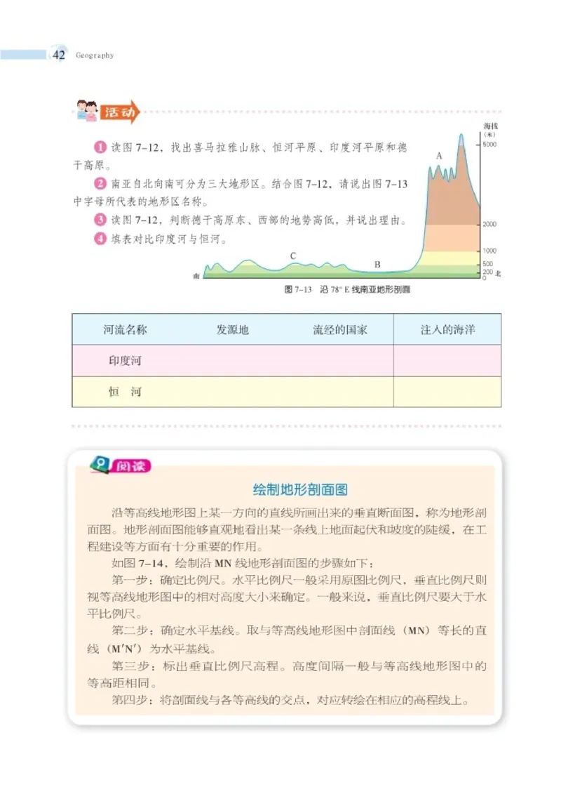 湘教版7年级地理下册高清教材_4-教培资料-26年最新资料-同步更新_初中高中教资_03科三专项（进去保存报考的学科即可）_02科三专项（笔记真题思维导图教学设计版本二）
