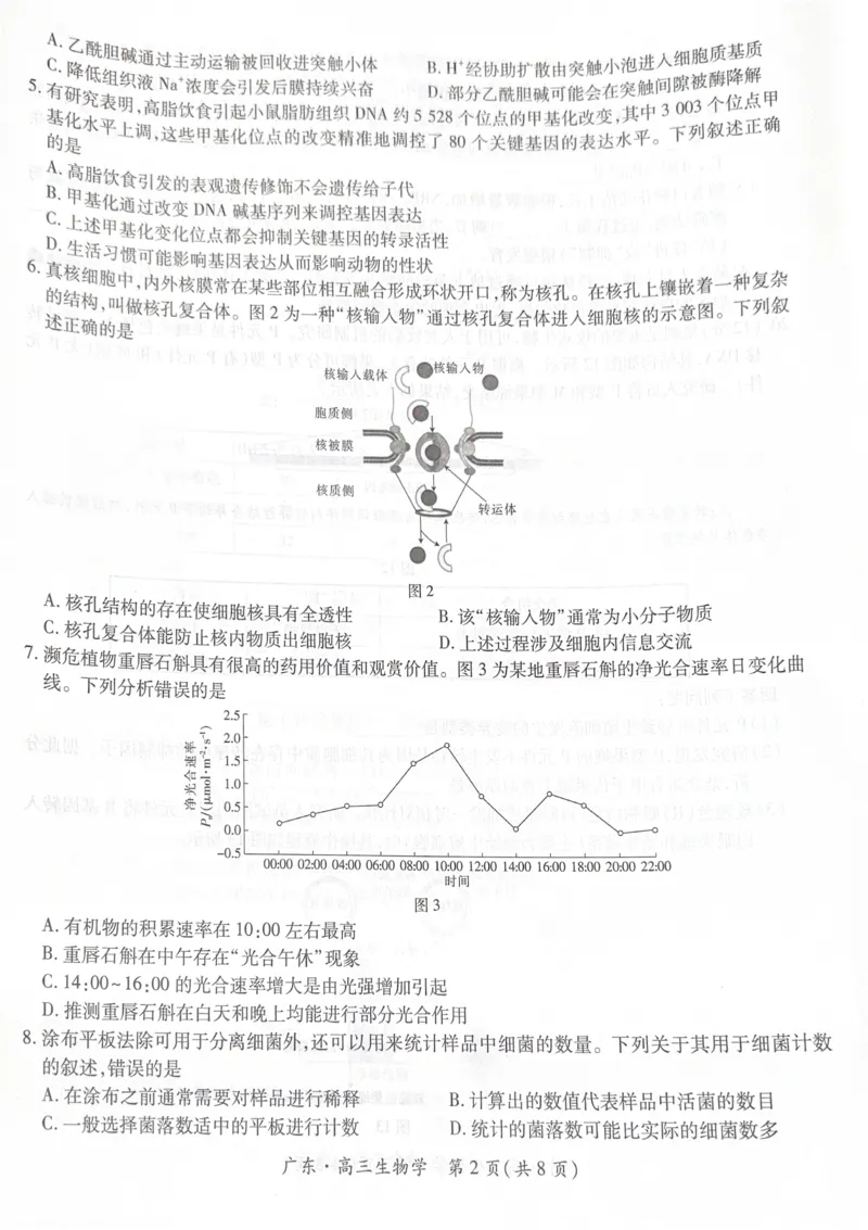 广东省领航高中联盟2025-2026学年高三上学期毕业班模拟考试生物学试卷（PDF版，无答案）_2025年12月_251202广东省2025-2026学年领航高中联盟高三毕业班模拟考试（全科）
