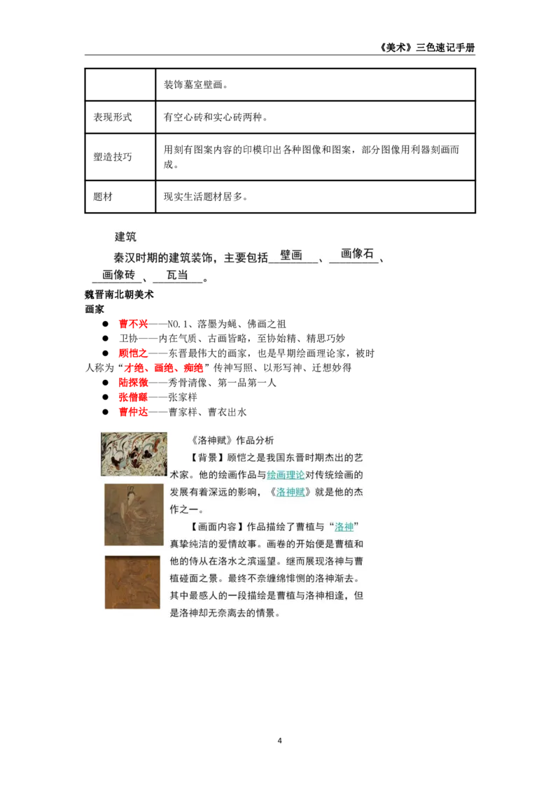 教师资格《（高中）美术》三色速记手册_4-教培资料-26年最新资料-同步更新_初中高中教资_03科三专项（进去保存报考的学科即可）_03科三初高中三色笔记（无水印版）_高中