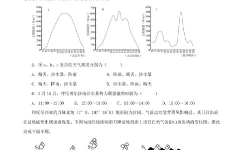 合肥市普通高中六校联盟2025年秋季学期期中考试地理_251115安徽省合肥市普通高中六校联盟2025年秋季学期期中考试（全科）