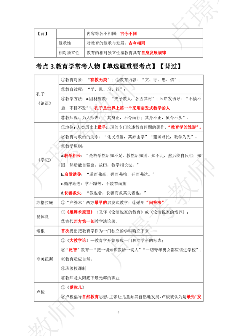 小学科二考前抢分包_4-教培资料-26年最新资料-同步更新_初中高中教资_2025下中学教资笔试_中学冲刺急救包_11.卢姨25下教资资料合集_25下：卢姨考前抢分包