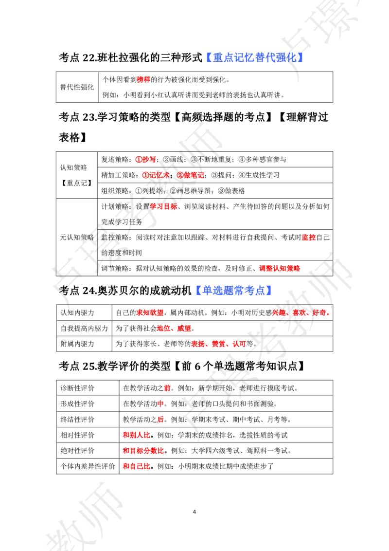 小学科二考前抢分包_4-教培资料-26年最新资料-同步更新_初中高中教资_2025下中学教资笔试_中学冲刺急救包_11.卢姨25下教资资料合集_25下：卢姨考前抢分包