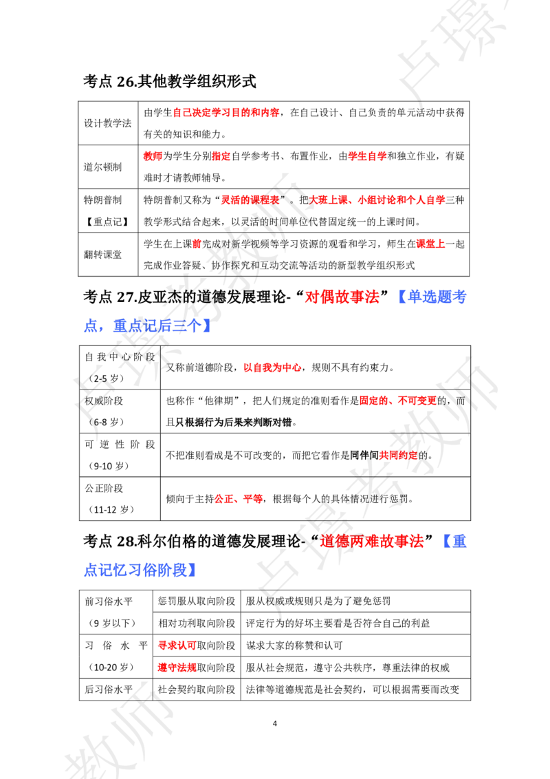 小学科二考前抢分包_4-教培资料-26年最新资料-同步更新_初中高中教资_2025下中学教资笔试_中学冲刺急救包_11.卢姨25下教资资料合集_25下：卢姨考前抢分包