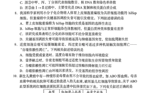 湖南省A佳联考2025-2026学年高三上学期11月期中考试生物试题_2025年12月_251201湖南省A佳联考2025-2026学年高三上学期11月期中考试（全科）