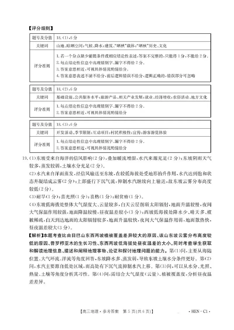 河南省2026届高三上学期11月联考（HEN）地理答案_2025年12月_251201河南省金太阳2026届高三上学期11月联考（全科）_河南省金太阳2026届高三上学期11月联考地理