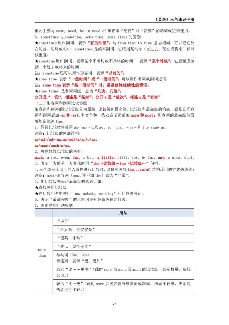 教师资格《（初中）英语》三色速记手册_4-教培资料-26年最新资料-同步更新_初中高中教资_03科三专项（进去保存报考的学科即可）_03科三初高中三色笔记（无水印版）_初中