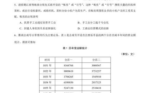 ==历史试题_2025年6月_250602安徽省马鞍山二中2025届高三年级高考适应性考试（全科）_卷PDF