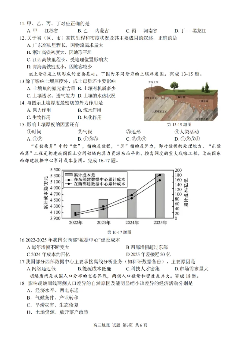 2025学年第一学期浙东北县域名校发展联盟（ZDB）11月诊断测试地理_251108浙江省2025学年第一学期浙东北县域名校发展联盟（ZDB）11月诊断测试（全科）