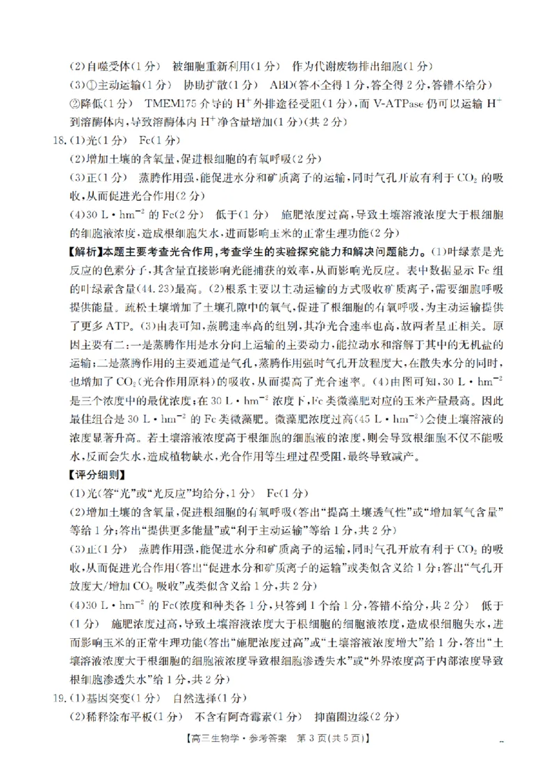湖南省2026届高三上学期11月联考（26-87C）生物答案_2025年12月_251204金太阳&middot;湖南省2026届高三上学期11月联考（26-87C）（全科）