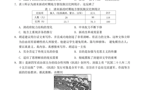 2024届广东省肇庆市高三上学期第二次教学质量检测历史试题_2024年1月_01每日更新_28号_2024届广东省肇庆市高三上学期第二次教学质量检测