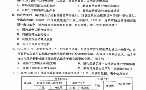 广东省揭阳市2024-2025学年高二下学期期末教学质量测试历史试卷（含答案）_2025年7月_250711广东省揭阳市2024-2025学年高二下学期期末教学质量测试（全科）