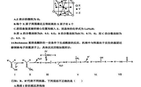 江西省新余市2024-2025学年高二下学期期末质量检测化学试卷（图片版，含答案）_2025年7月_250703江西省新余市2024-2025学年高二下学期期末质量检测（全科）