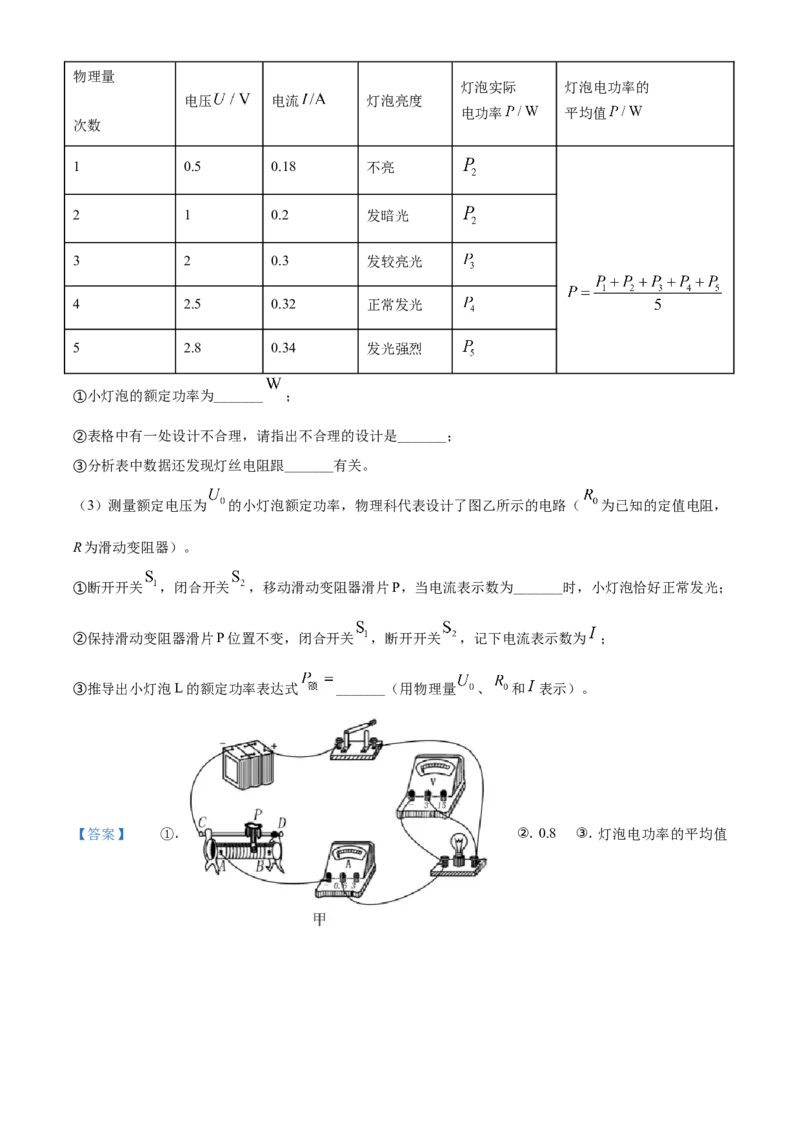 精品解析：2021年四川省眉山市中考理综物理试题（解析版）_中考真题_4.物理中考真题2015-2024年_地区卷_四川省_四川眉山物理15-21