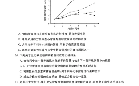 T8（湖南卷）-2026届高三12月检测训练生物学试题_2025年12月_251225湖南省2026届高三第一次八省联考（T8联考）（全科）