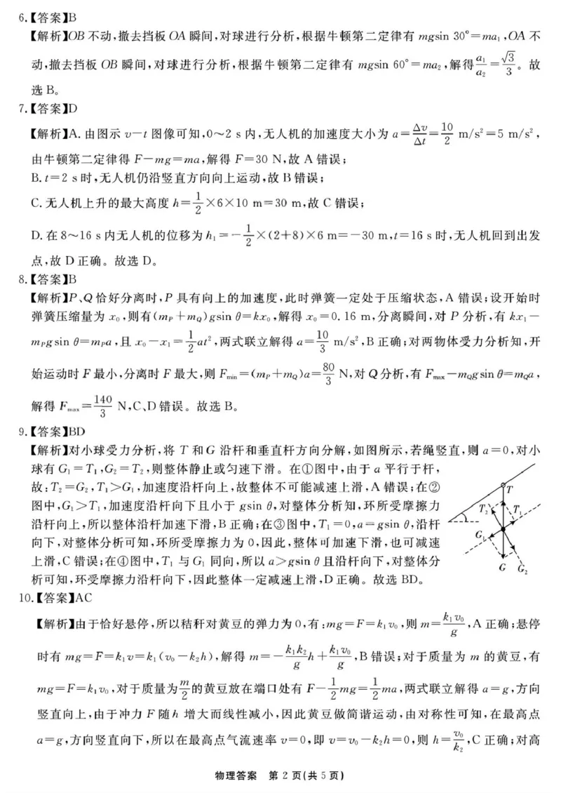 2026届安徽合肥一六八中学高三上学期一模物理答案_2025年12月_2512092026届安徽合肥一六八中学高三上学期一模（全科）_2026届安徽合肥一六八中学高三上学期一模物理试题+答案