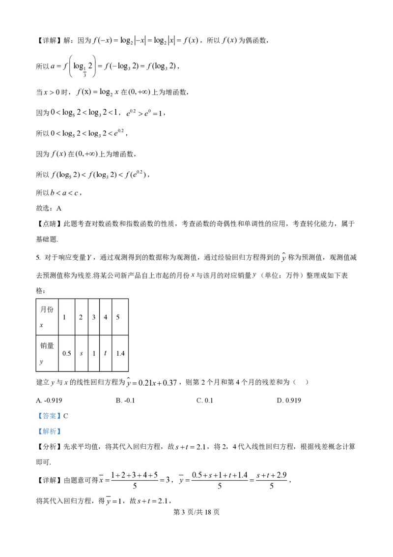 精品解析：山东师范大学附属中学2025-2026学年高三上学期10月阶段测数学试题（解析版）_251102山东师范大学附属中学2026届高三上学期10月份阶段性检测（全科）