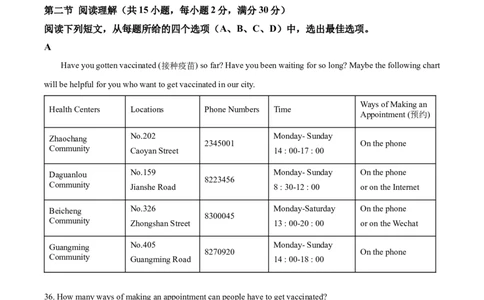 精品解析：2022年四川省宜宾市中考英语真题（含听力）（原卷版）_中考真题_3.英语中考真题2015-2024年_2022中考英语真题143份11_2022年四川省宜宾市中考英语真题