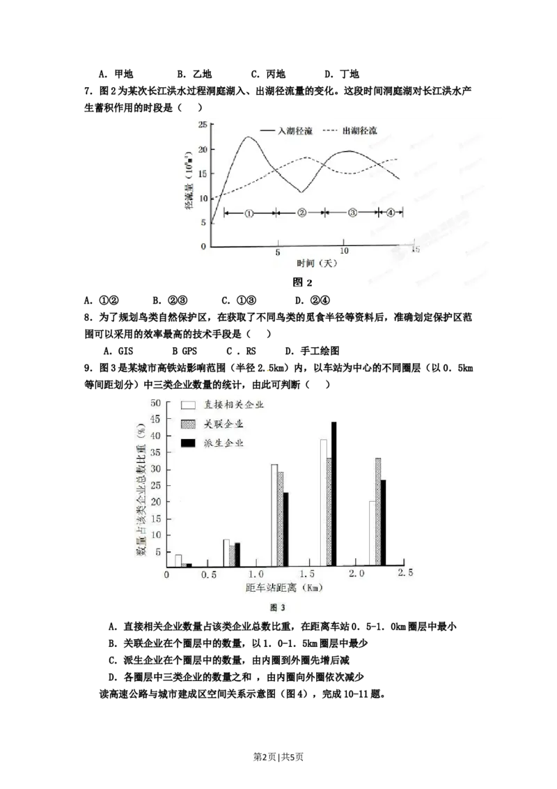 2012年高考地理试卷（广东）（空白卷）_1.高考2025全国各省真题+答案_01.2008-2024全国高考真题（按省份分类）_4.广东_2008-2024&middot;（广东）地理高考真题