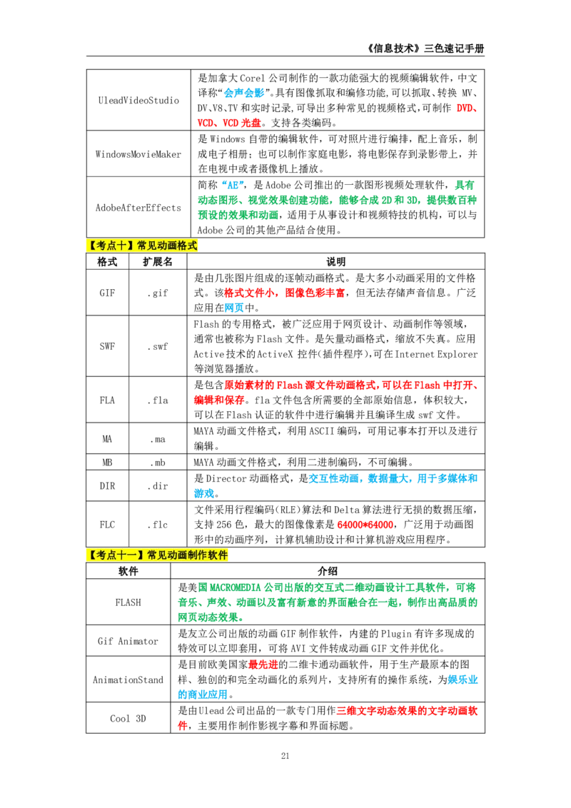 教师资格《（高中）信息技术》三色速记手册_4-教培资料-26年最新资料-同步更新_初中高中教资_03科三专项（进去保存报考的学科即可）_03科三初高中三色笔记（无水印版）_高中