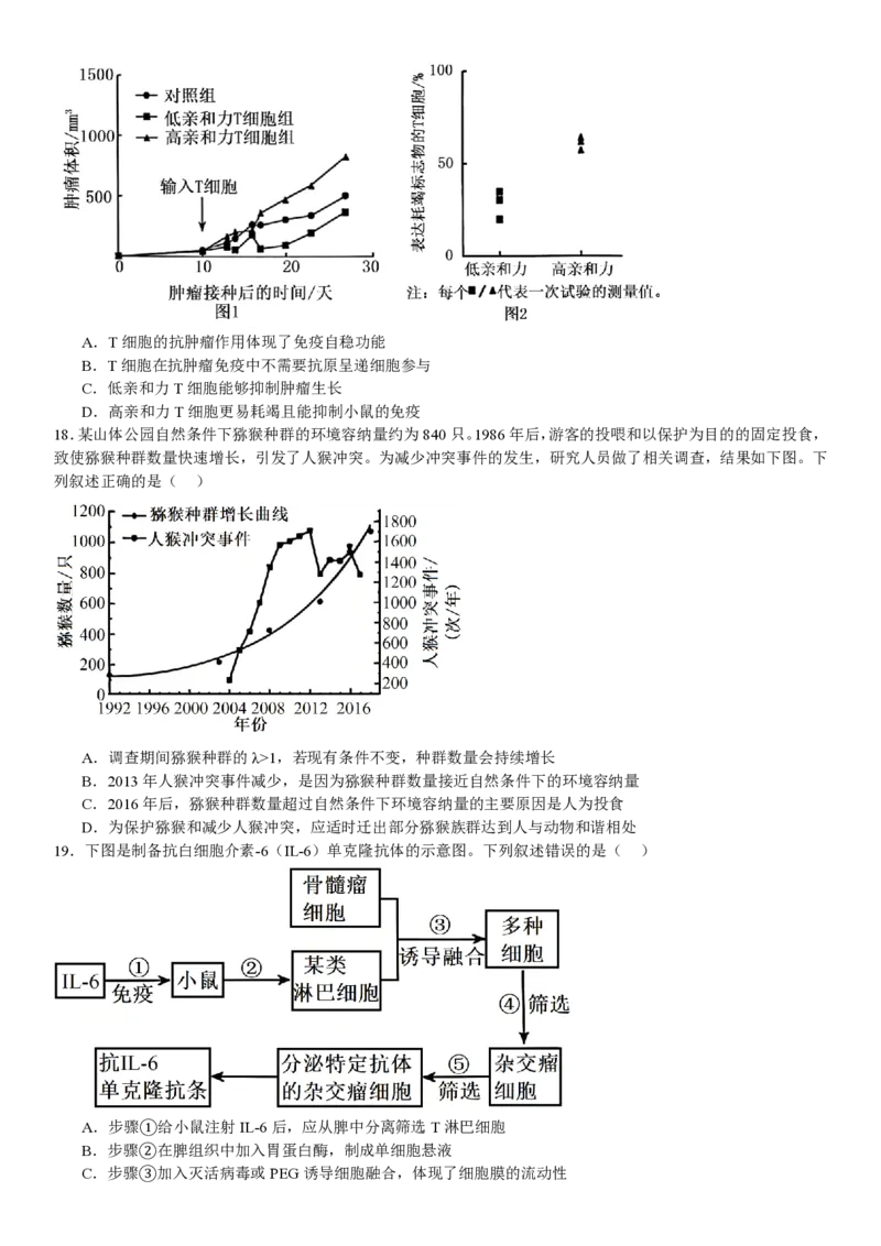 黑、吉、辽、蒙生物-试题_1.高考2025全国各省真题+答案_00.2025各省市高考真题及答案（按省份分类）_20.辽宁卷（9科全）_生物