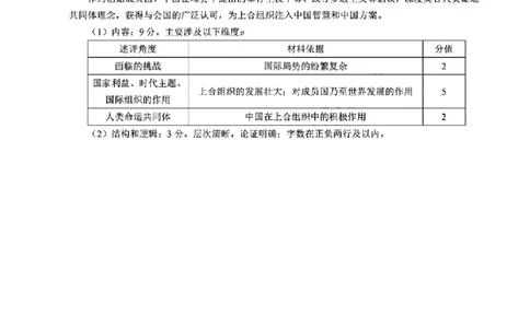 政治答案｜26届县域教研联盟12月联考_2025年12月_251206浙江县域教研联盟2025学年第一学期12月高三模拟考试（全科）_浙江县域教研联盟2025学年第一学期12月高三模拟考试政治