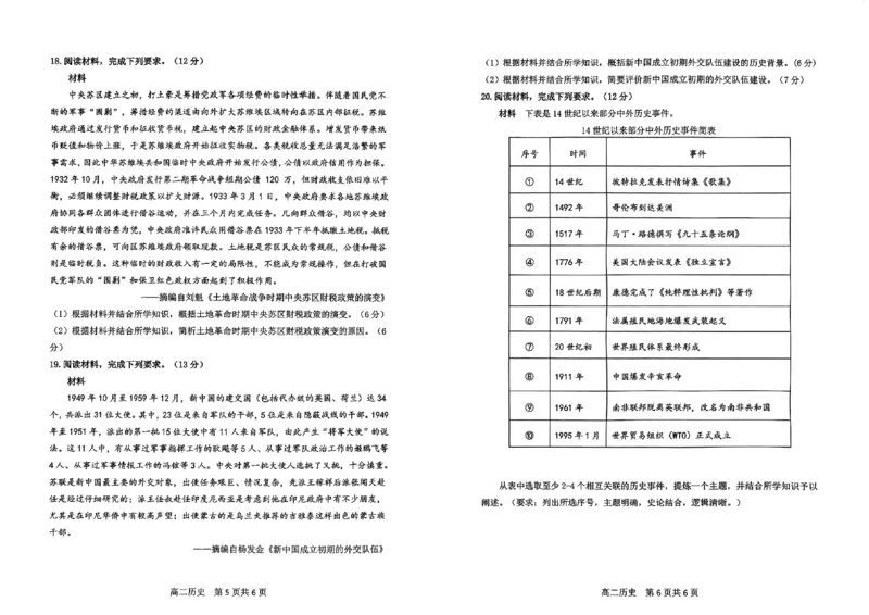 哈尔滨市2024-2025学年高二下学期期末质量检测历史试题_2025年7月_250717黑龙江省哈尔滨市2024-2025学年高二下学期期末质量检测（全科）