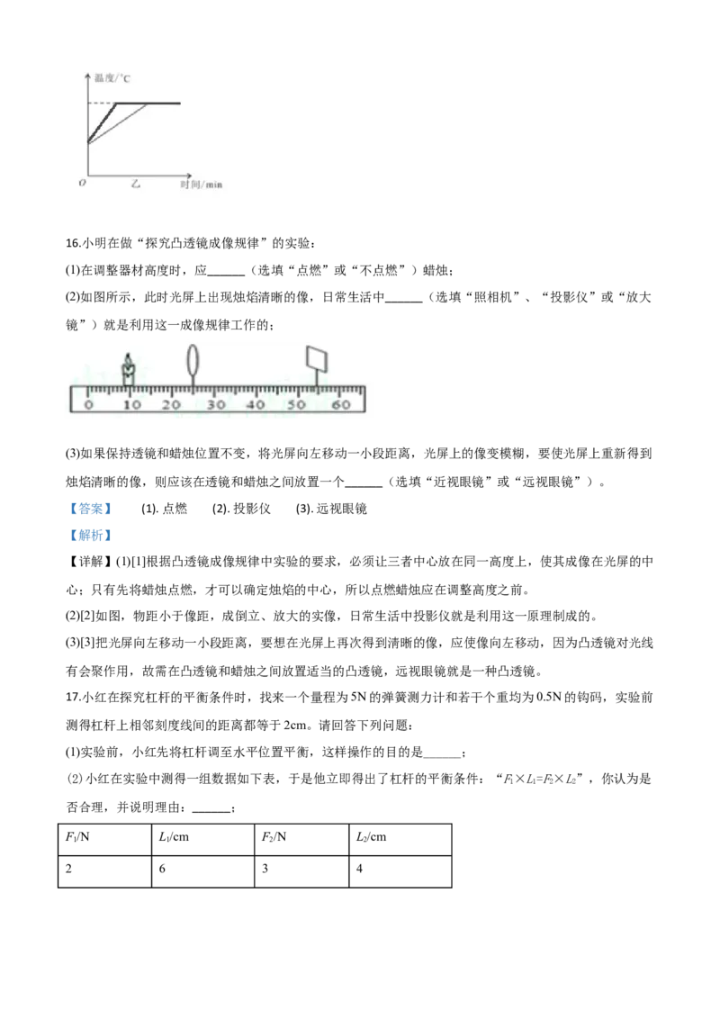 精品解析：2020年湖北省随州市中考物理试题（解析版）_中考真题_4.物理中考真题2015-2024年_2020中考物理真题110份_2020年中考真题精品解析物理（湖北随州卷）精编word版