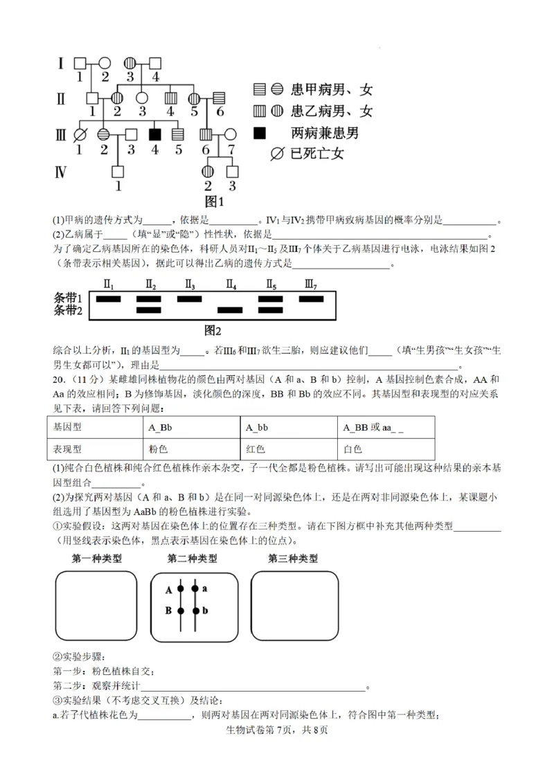 合肥市普通高中六校联盟2025年秋季学期期中考试生物_251115安徽省合肥市普通高中六校联盟2025年秋季学期期中考试（全科）