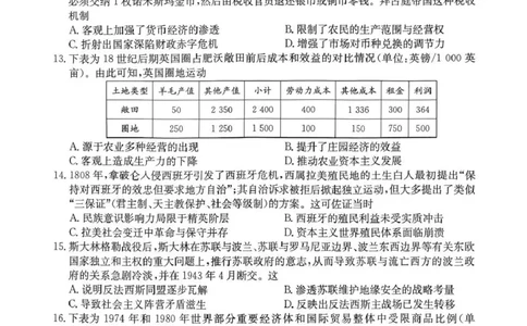 河南省2026届高三年级TOP二十名校调研考试二（26-X-308C）历史_2025年12月_251224河南省2026届高三年级TOP二十名校调研考试二（26-X-308C）（全科）