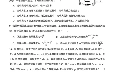 河南省濮阳外国语学校2025-2026学年高三上学期10月月考物理试题（含解析）_251102河南省濮阳外国语学校2025-2026学年高三上学期10月月考