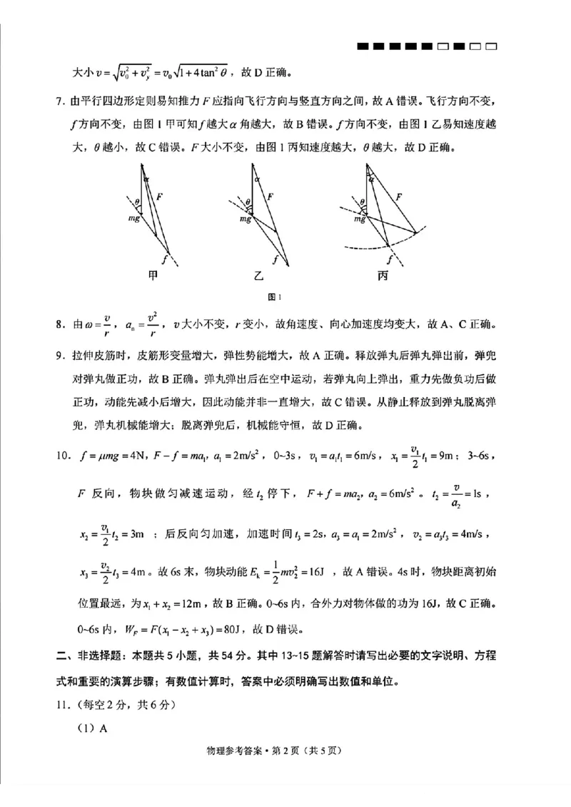 云南师大附中2026届高考适应性月考卷（五）物理答案_2025年12月_251202云南师大附中2026届高考适应性月考卷（五）（全科）_云南师大附中2026届高考适应性月考卷（五）物理