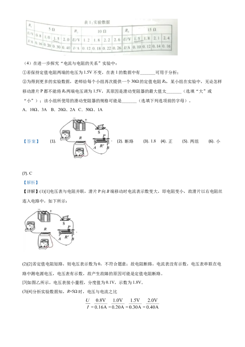 精品解析：2020年重庆市中考物理试题（初中学业水平暨高中招生考试A卷）（解析版）_中考真题_4.物理中考真题2015-2024年_2020中考物理真题110份