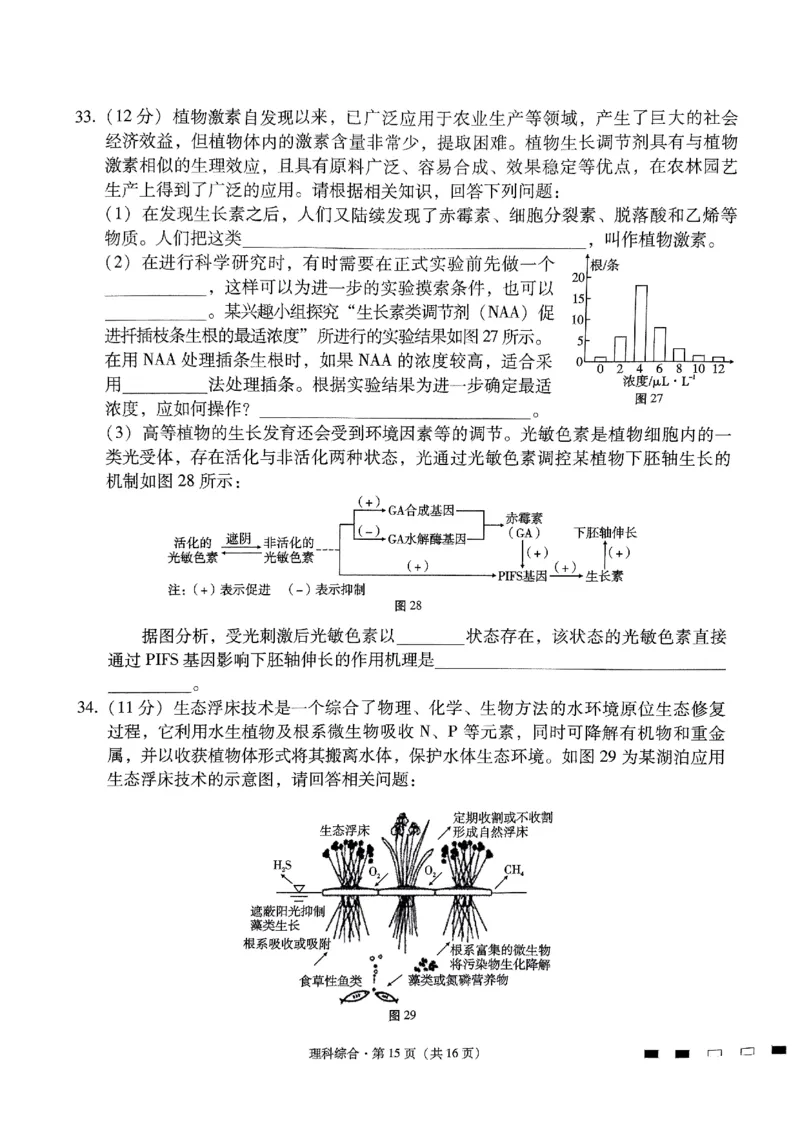 2024届云南三校高考备考实用性联考卷（五）理科综合_2024届云南省三校联考备考高三上学期实用性联考（五）_云南省三校联考备考2024届高三上学期实用性联考（五）理综