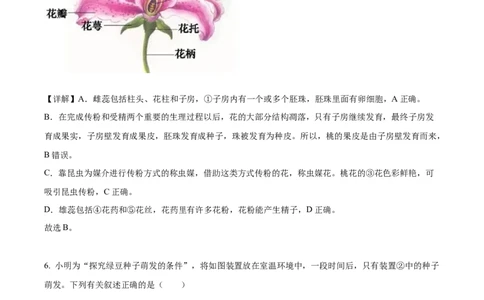 精品解析：2022年吉林省长春市中考生物真题（解析版）_中考真题_8.生物中考真题2015-2024年_2022年全国中考生物114份14