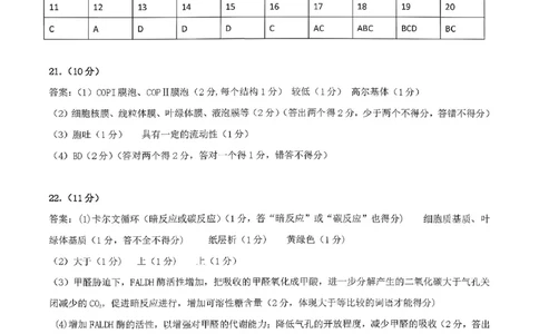 山东高考质量测评联盟大联考&middot;高三12月联考生物答案_2025年12月_251223山东高考质量测评联盟大联考&middot;高三12月联考（全科）_山东高考质量测评联盟大联考&middot;高三12月联考生物