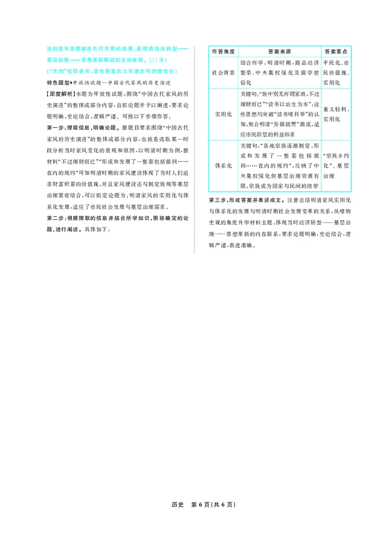 历史答案_2025年12月_251219东北精准教学联盟2025年12学高三联考考后强化卷（全科）
