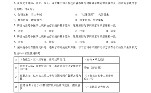 精品解析：2021年宁夏中考历史试题（原卷版）_中考真题_6.历史中考真题2015-2024年_地区卷_宁夏历史15-22