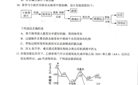 绵阳市高中2023级第一次诊断性考试化学（绵阳A卷）_251104四川省绵阳市高中2022级第一次诊断性考试（全科）_绵阳市高中2023级第一次诊断性考试化学（绵阳A卷）