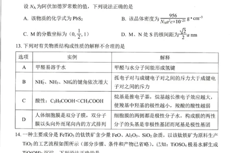 绵阳市高中2023级第一次诊断性考试化学（绵阳A卷）_251104四川省绵阳市高中2022级第一次诊断性考试（全科）_绵阳市高中2023级第一次诊断性考试化学（绵阳A卷）