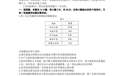 2024届福建省部分地市高三上学期第一次质量检测历史(1)_2024年1月_021月合集_2024届福建省部分地市高三上学期第一次质量检测