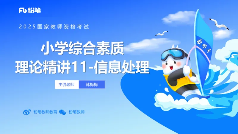 小学科目一理论精讲11-信息处理能力-韩梅梅_4-教培资料-26年最新资料-同步更新_小学教资_012025下FB小学系统班_小学25下-综合素质_1.理论精讲_讲义