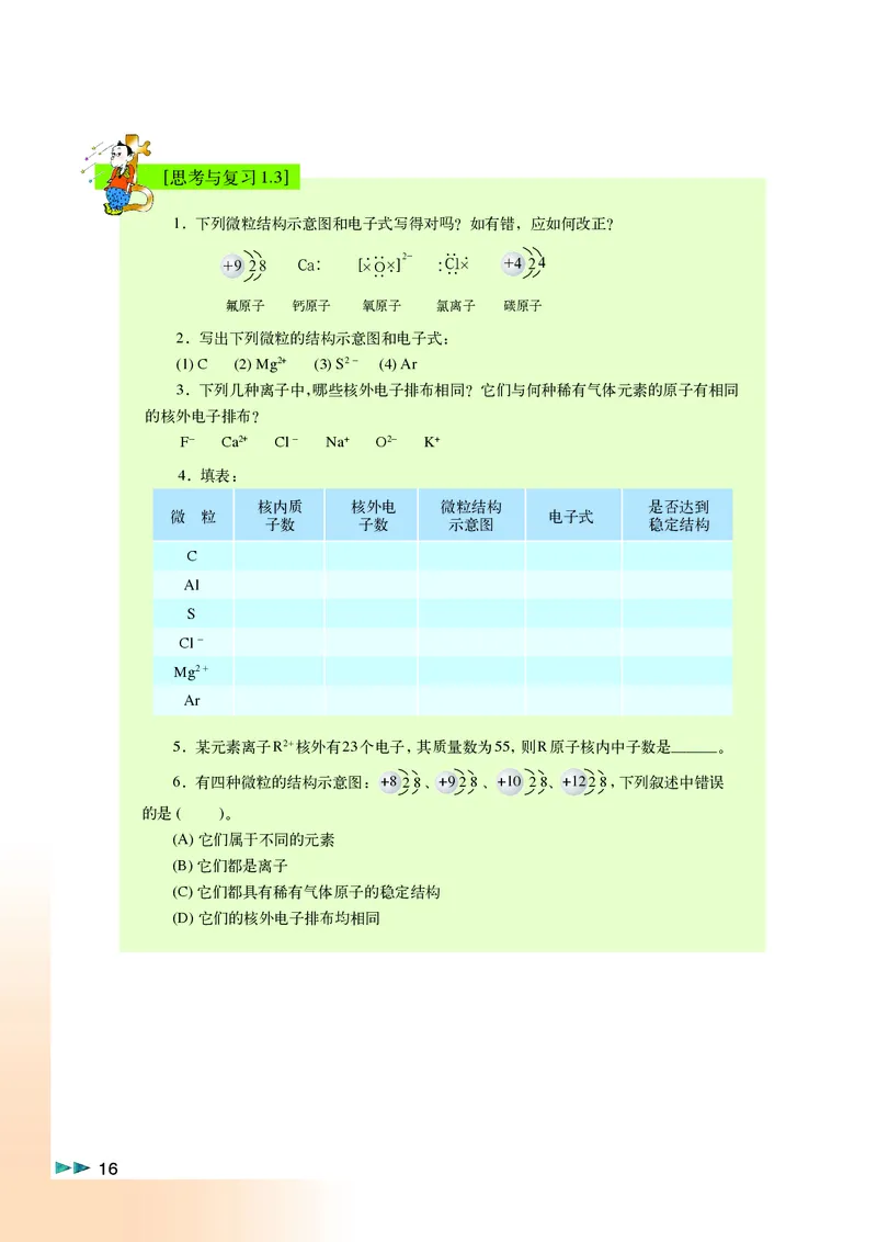 沪科版化学高一第一学期_4-教培资料-26年最新资料-同步更新_初中高中教资_03科三专项（进去保存报考的学科即可）_02科三专项（笔记真题思维导图教学设计版本二）