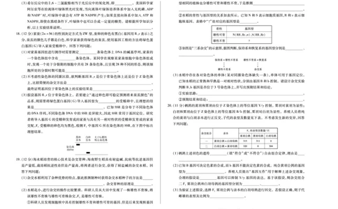 生物(芜湖专版)天一大联考&middot;安徽省高三上学期11月期中联考_251115天一大联考&middot;安徽省高三上学期11月期中联考（全科）