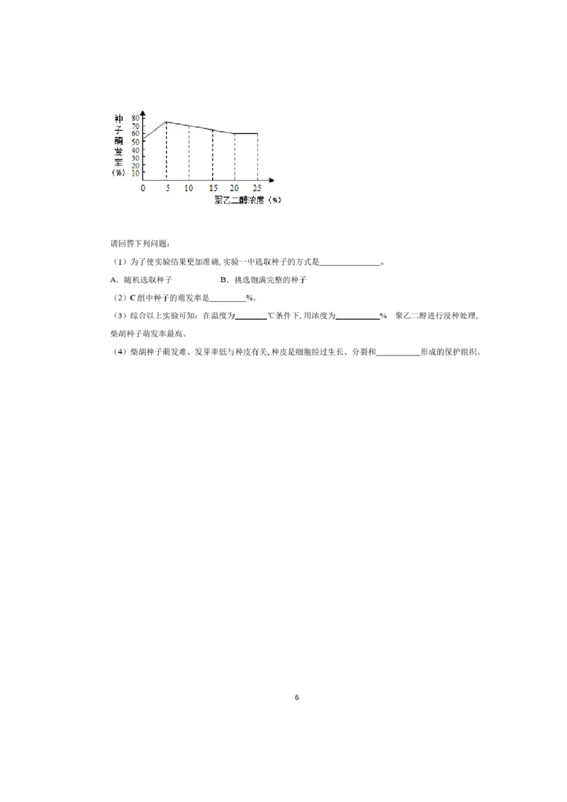 精品解析-江西省2020年中考生物试题(原卷版)_中考真题_8.生物中考真题2015-2024年_2020生物真题74份_2020年中考真题精品解析生物（江西卷）精编word版