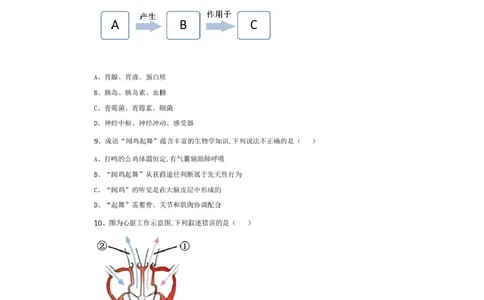 精品解析-江西省2020年中考生物试题(原卷版)_中考真题_8.生物中考真题2015-2024年_2020生物真题74份_2020年中考真题精品解析生物（江西卷）精编word版