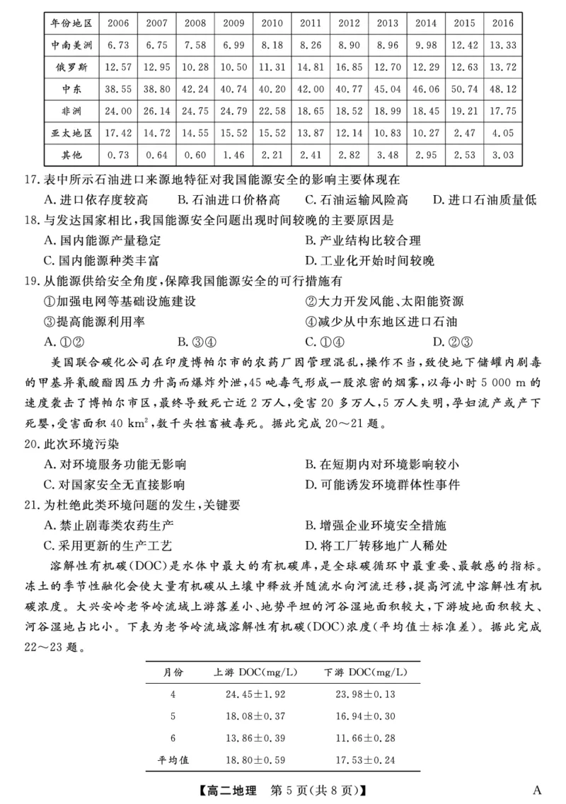 25029B-地理-A_2025年7月_250715福建省百校2024-2025学年高二下学期期末联考（全科）
