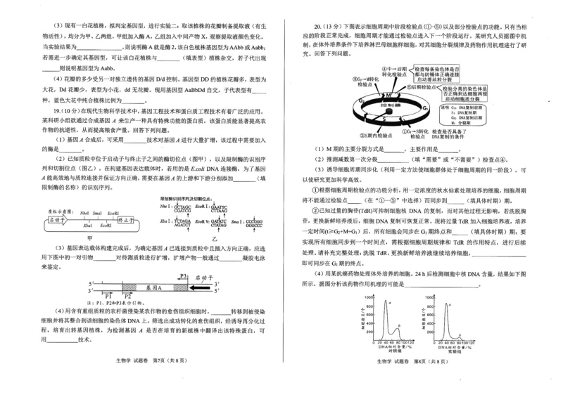 绵阳市高中2023级第一次诊断性考试生物_251104四川省绵阳市高中2023级第一次诊断性考试（绵阳一诊A卷）（全）