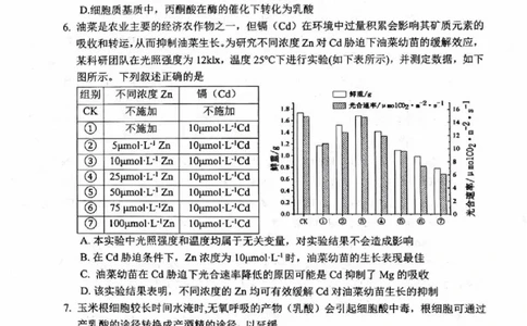 绵阳市高中2023级第一次诊断性考试生物（其他地区B卷）_251104四川省元三维大联考2023级高三第一次诊断考试（全科）_&ldquo;元三维大联考&rdquo;2023级高三第一次诊断考试生物