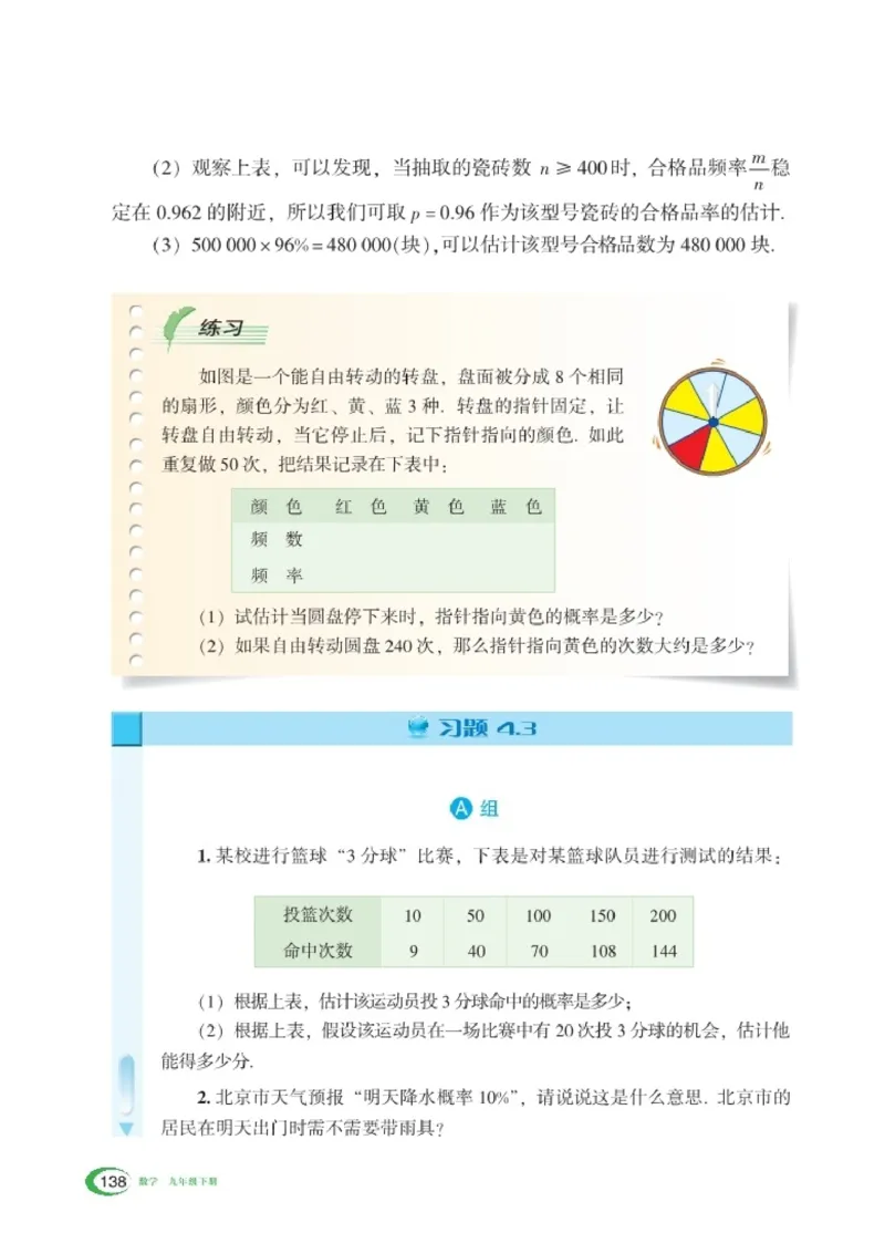 湘教版9年级数学下册高清教材_4-教培资料-26年最新资料-同步更新_初中高中教资_03科三专项（进去保存报考的学科即可）_02科三专项（笔记真题思维导图教学设计版本二）