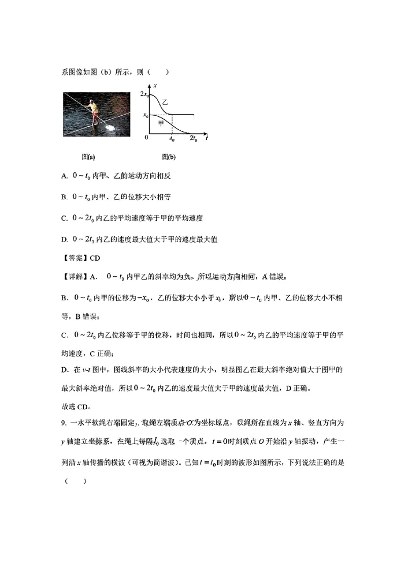 (贵州省)九省联考-物理解析版_九省联考更新中_贵州（物化生政史地）_九省联考物理（贵州）（含答案）